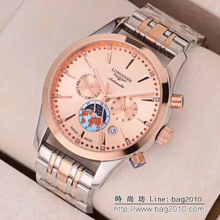 LONGINES浪琴 多功能新款 精品男士腕表 WSS0022